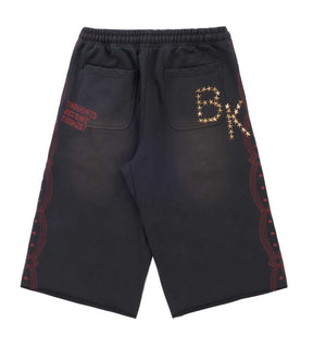 Boredom Kills Black Collegiate Shorts