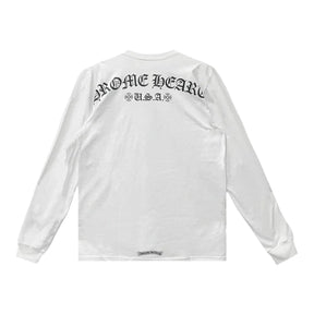 Chrome Hearts U.S.A. Pocket T-Shirt White L/S