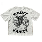 Saint Vanity Griffin Tee White Black