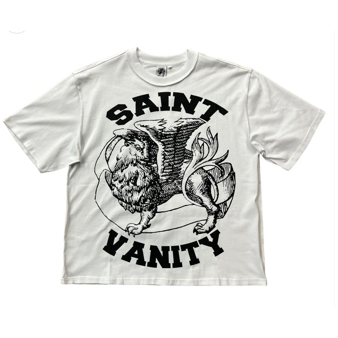 Saint Vanity Griffin Tee White Black