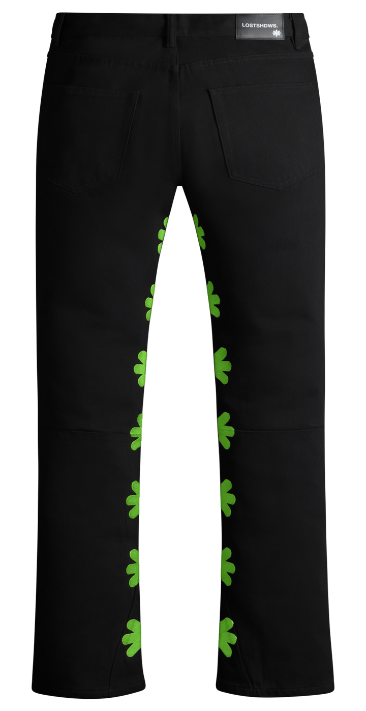 LOSTSHDWS DRKSHDWS DENIM PANT (SLIME GREEN) NYC EXCLSVE
