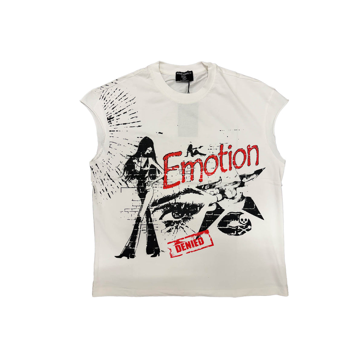 Mixed Emotions “Starboy” Sleeveless Tee White