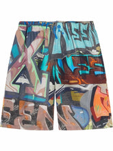 Off-White Graffiti Print Bermuda Shorts