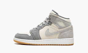 Air Jordan 1 Mid SE Coconut Milk Particle Grey (GS)