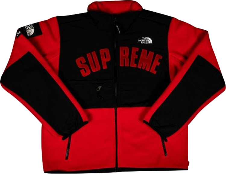 Supreme The North Face Arc Logo Denali Fleece Jacket Red