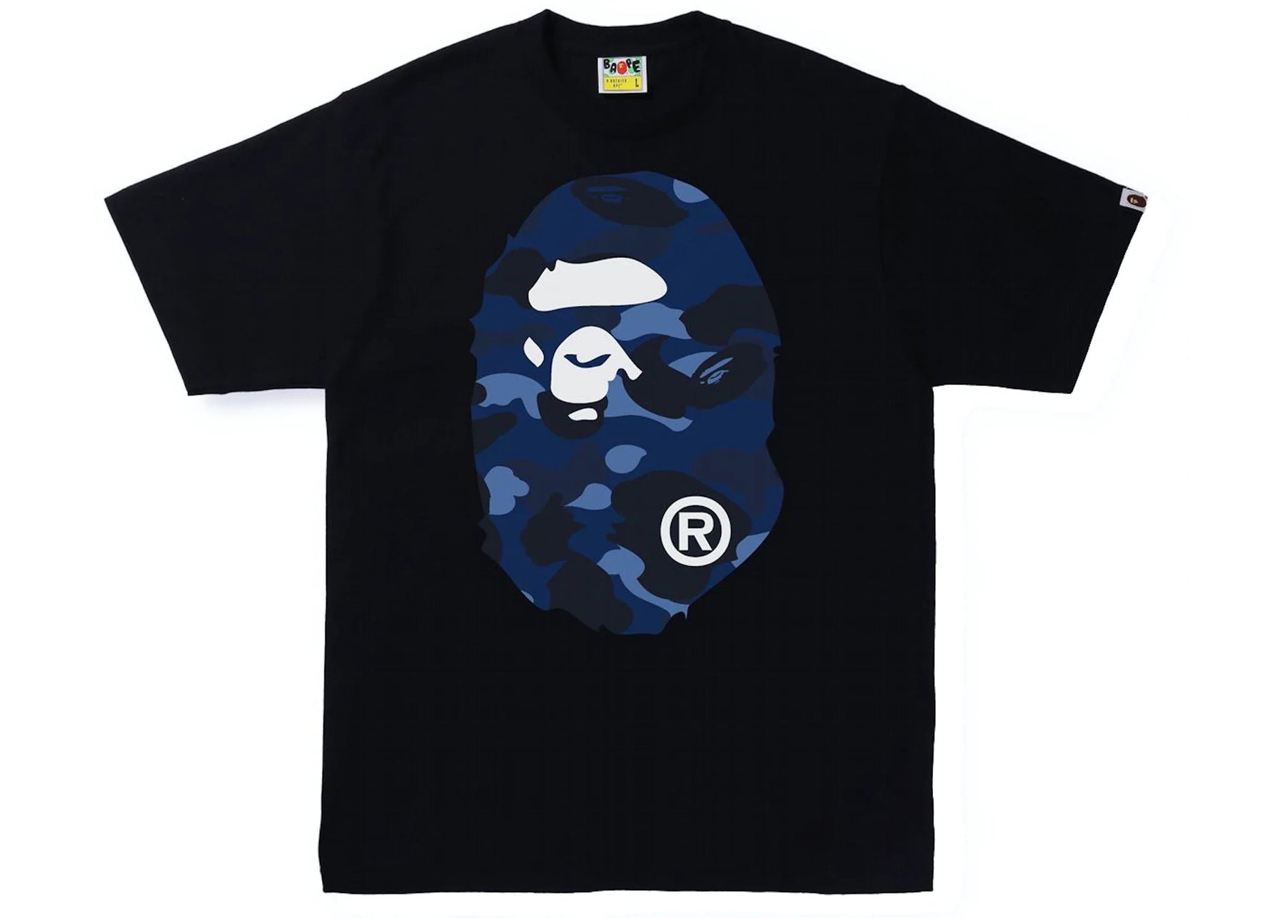 BAPE Color Camo Big Ape Head T-Shirt (SS20) Black/Navy