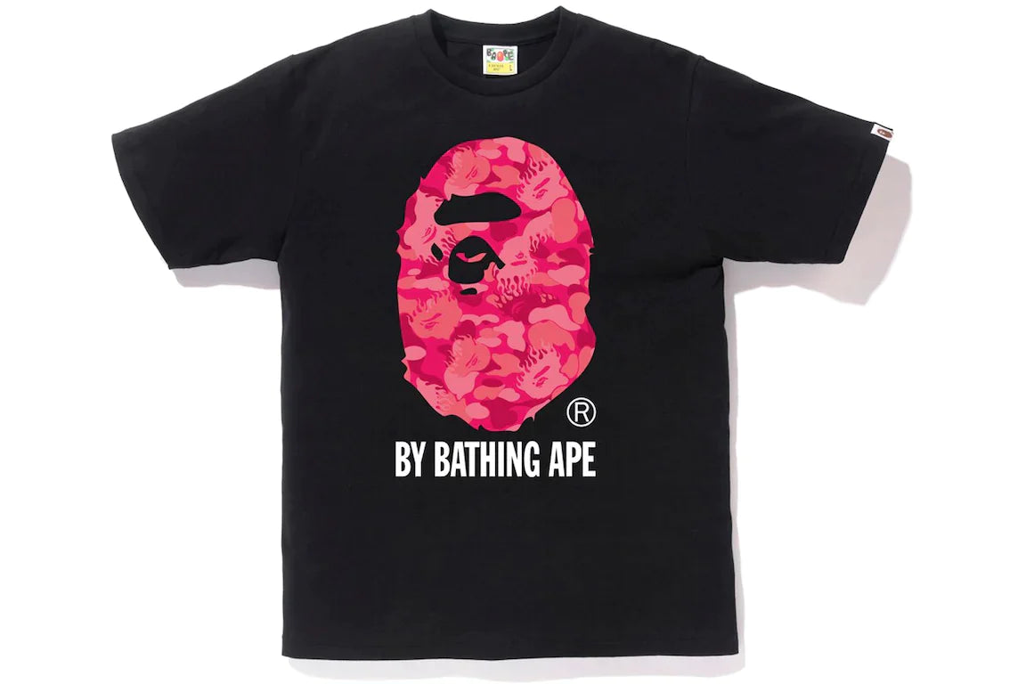 Bape Fire Camo Black/Pink T-Shirt