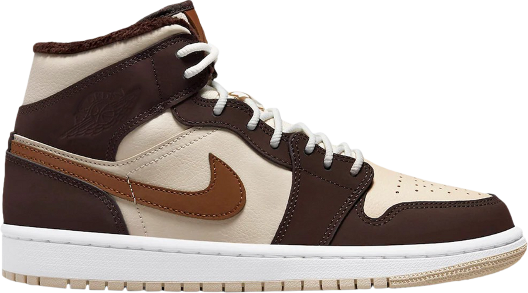 Air Jordan 1 Mid Brown Basalt Oatmeal (W)