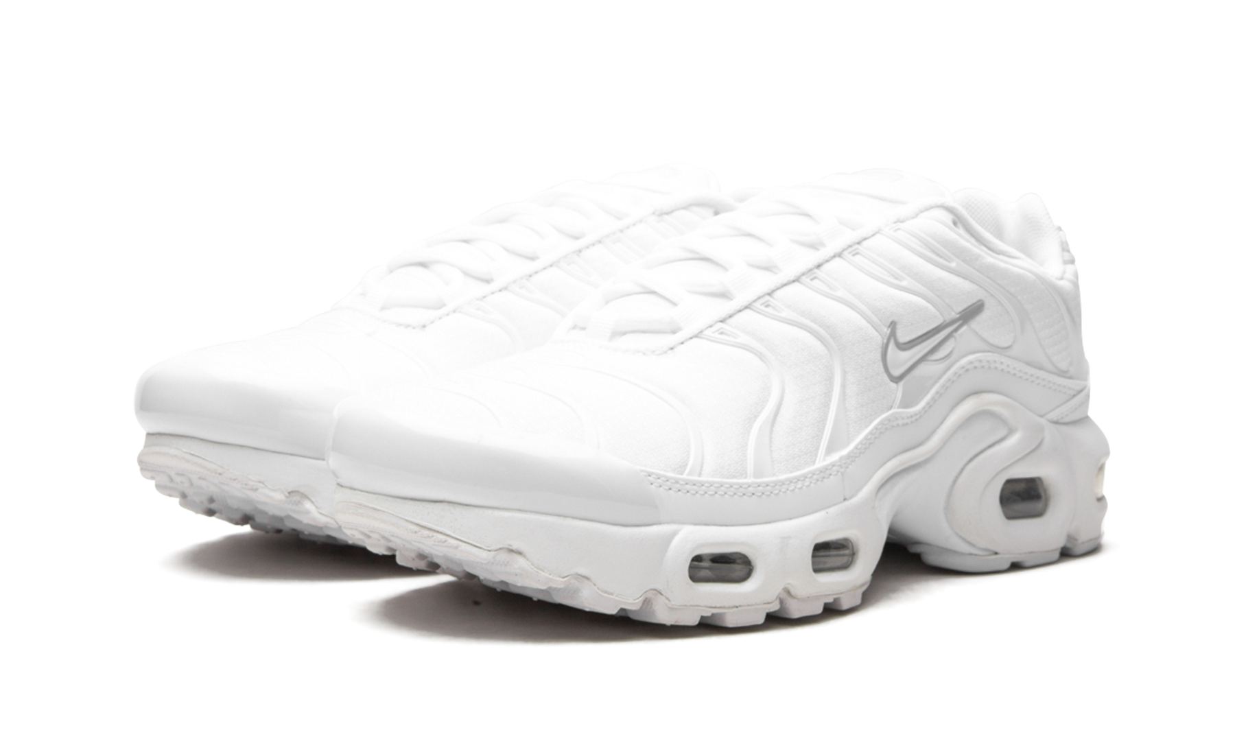 Air Max Plus "White Metallic Silver" GS